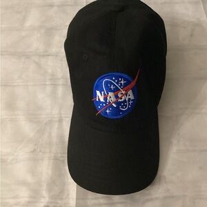 NASA Black Baseball Cap